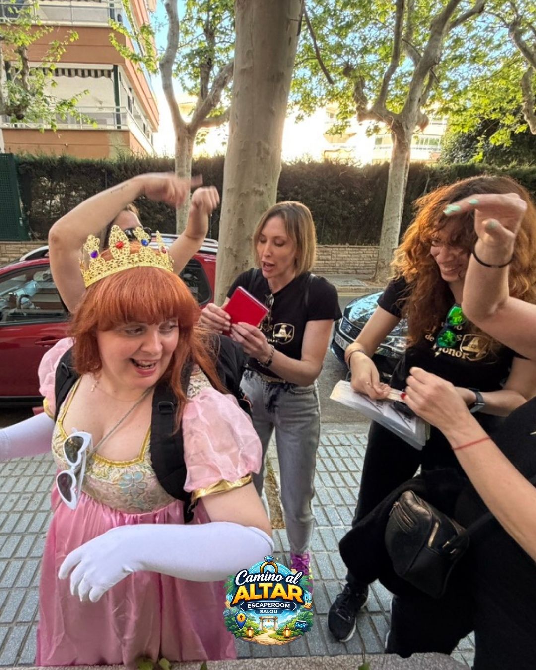 Equipo escape room despedida soltera